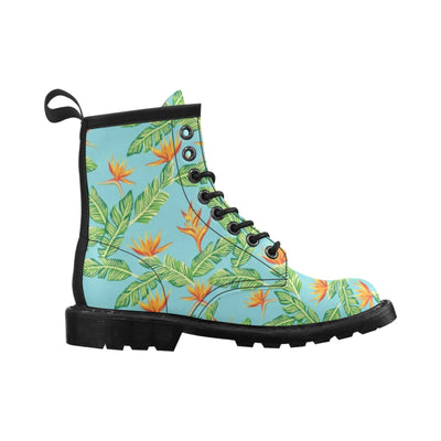 Bird Of Paradise Pattern Print Design BOP04 Women's Boots