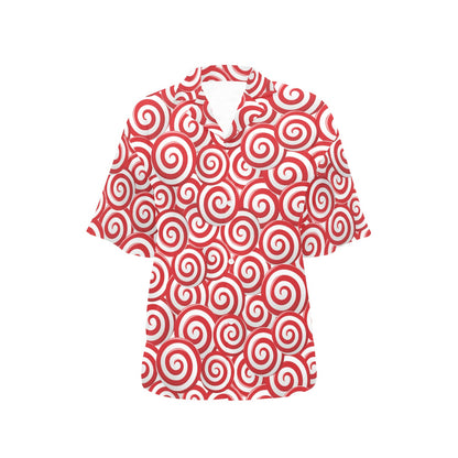 Candy Pattern Print Design 03 Women's Hawaiian Shirt