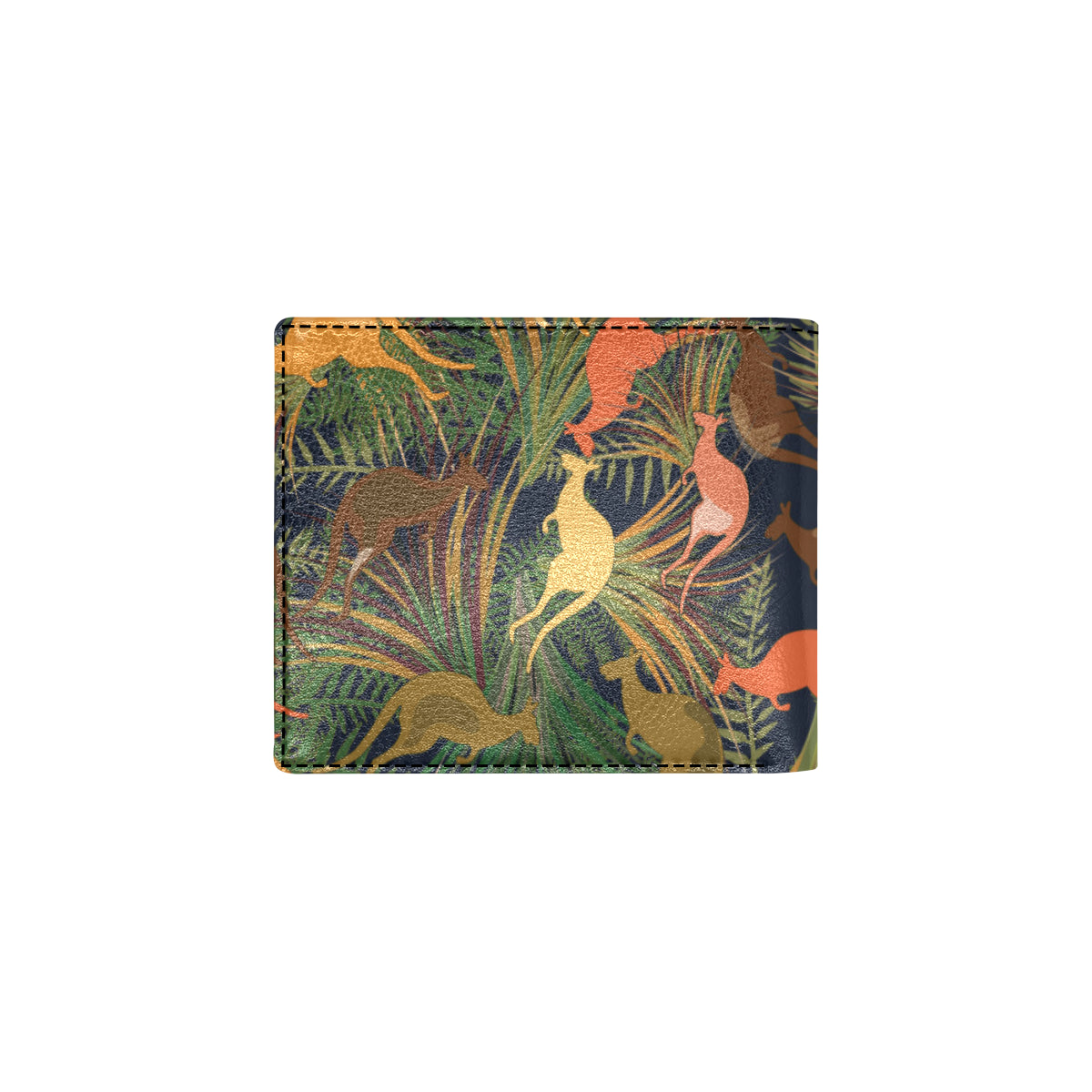 Kangaroos Pattern Print Design 07 Men's ID Card Wallet