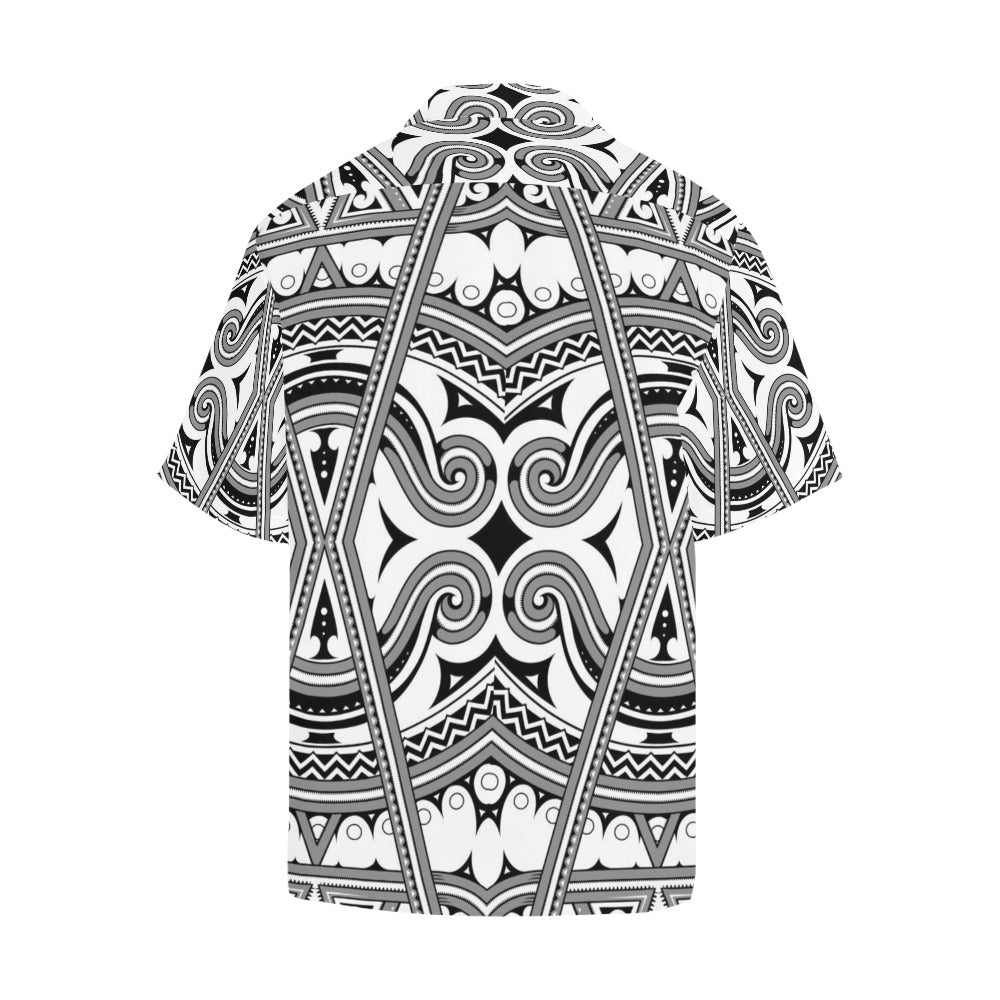 Samoan Pattern Print Design LKS302 Men's Hawaiian Shirt