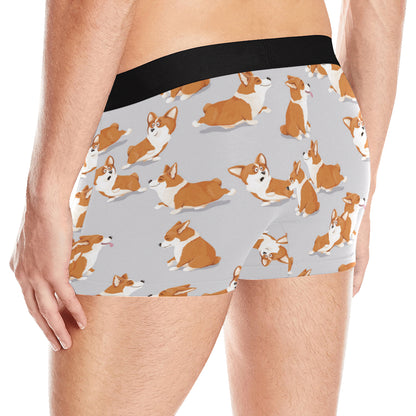 Pembroke Welsh Corgis Pattern Print Design A04 Men's Boxer Briefs