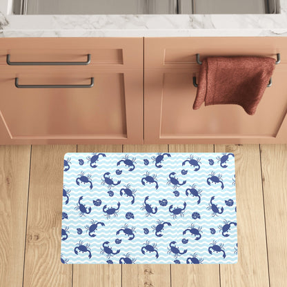 Crab Pattern Print Design 04 Kitchen Mat