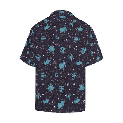 Zodiac Print Design LKS303 Men's Hawaiian Shirt