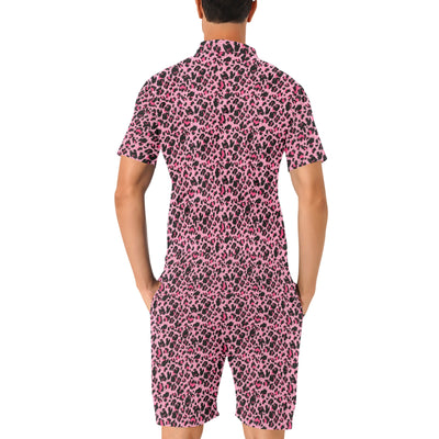 Cheetah Pink Pattern Print Design 01 Men's Romper