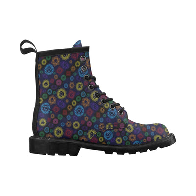 Chakra Colorful Print Pattern Women's Boots