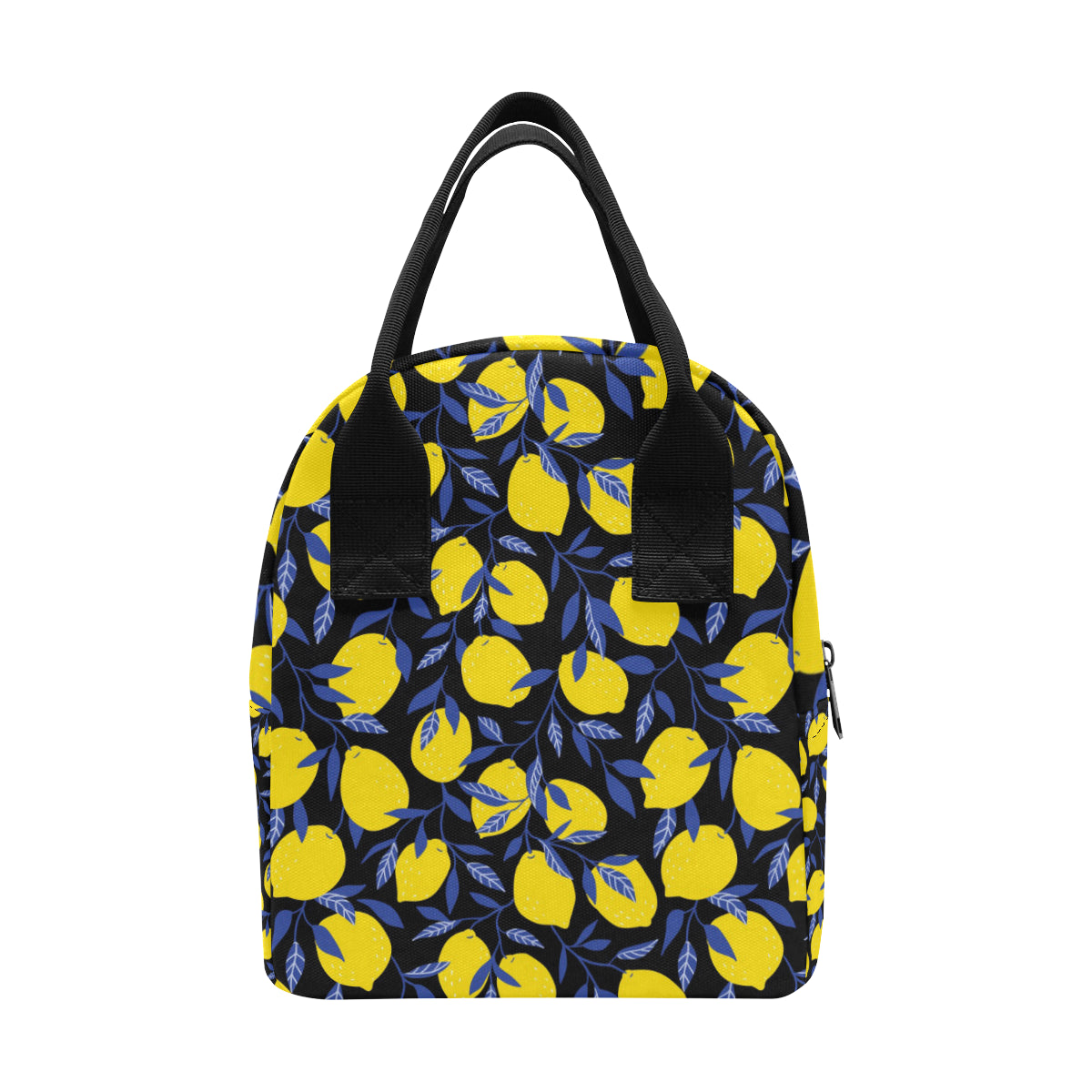Lemon Pattern Print Design LM01 Insulated Lunch Bag