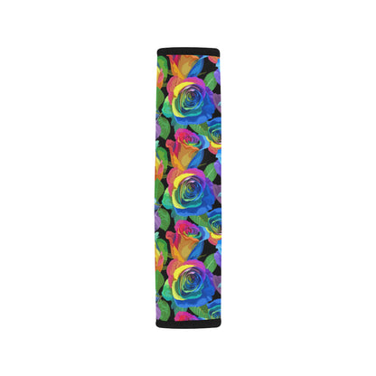 Rose Pattern Print Design RO02 Car Seat Belt Cover