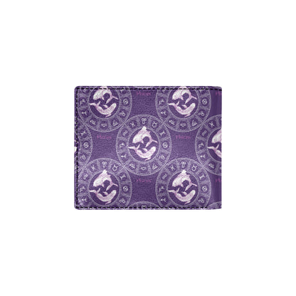Pisces Pattern Print Design A02 Men's ID Card Wallet