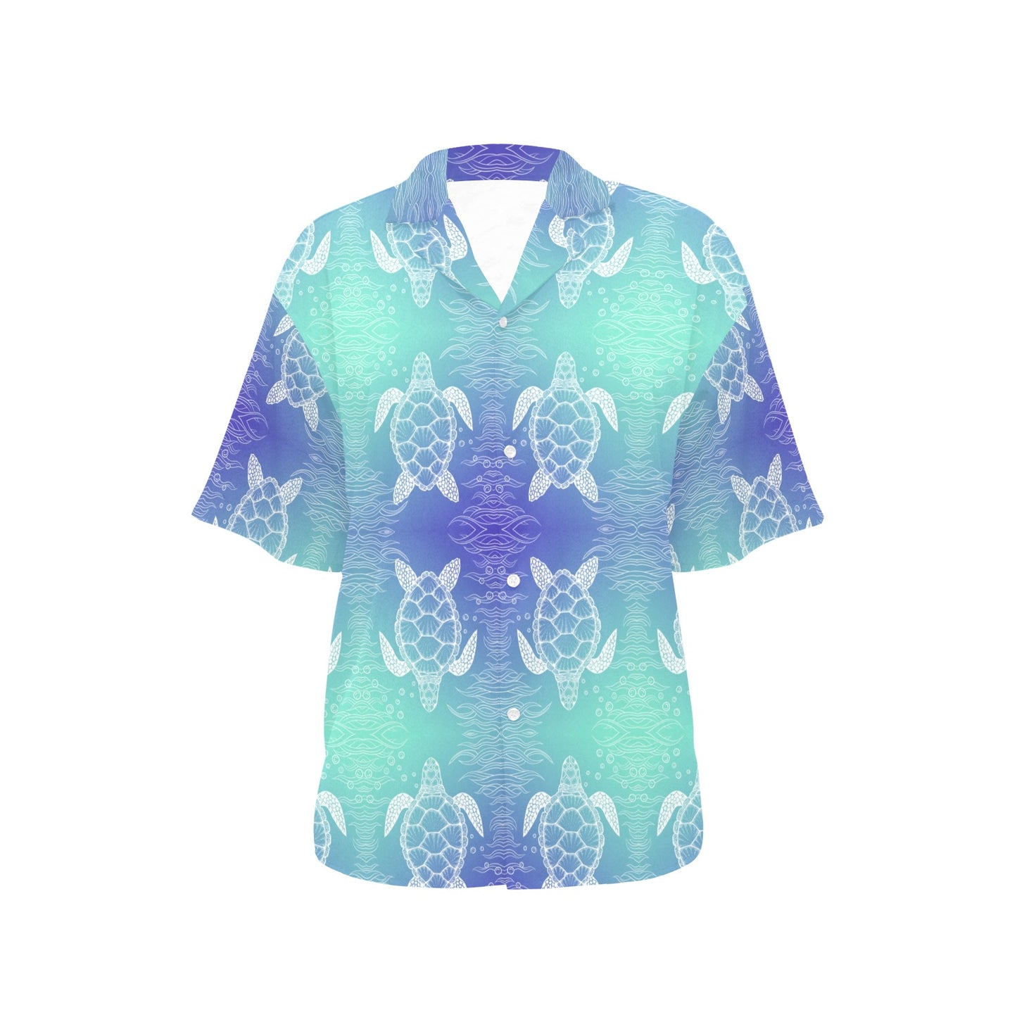 Sea Turtle Draw Women's Hawaiian Shirt