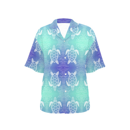 Sea Turtle Draw Women's Hawaiian Shirt