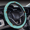 Dachshund Paw Decorative Print Pattern Steering Wheel Cover with Elastic Edge