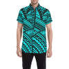 Polynesian Tribal Men's Short Sleeve Button Up Shirt