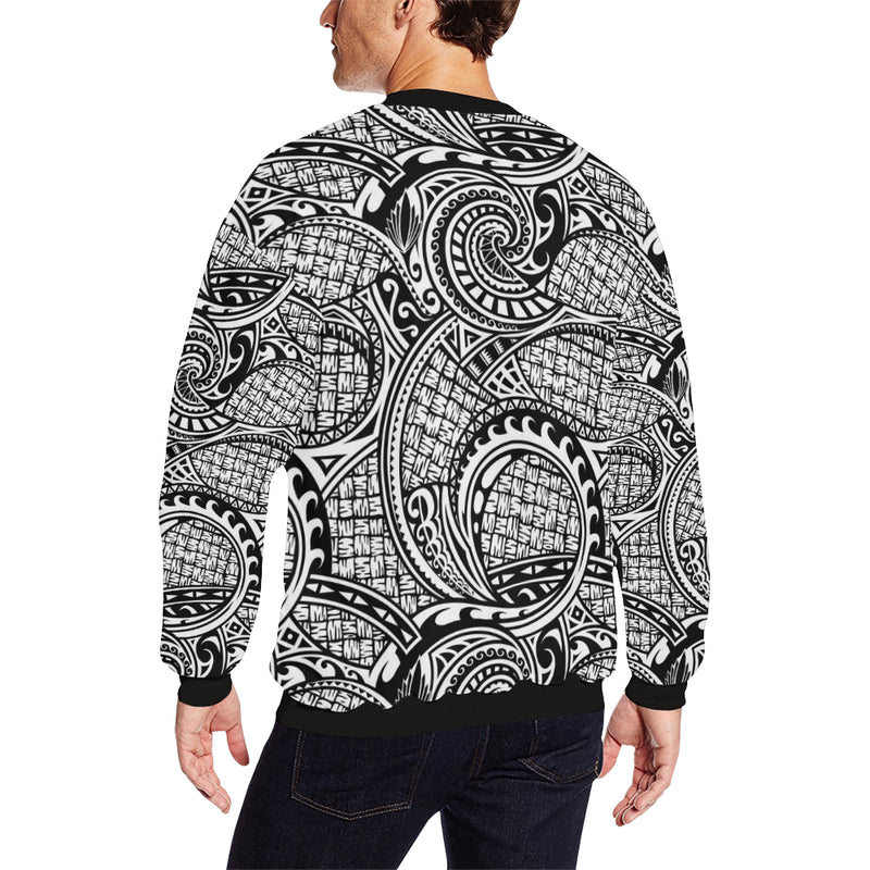 Polynesian Tribal Pattern Men Long Sleeve Sweatshirt