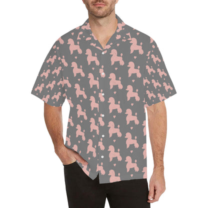 Poodle Pattern Print Design A02 Men's Hawaiian Shirt