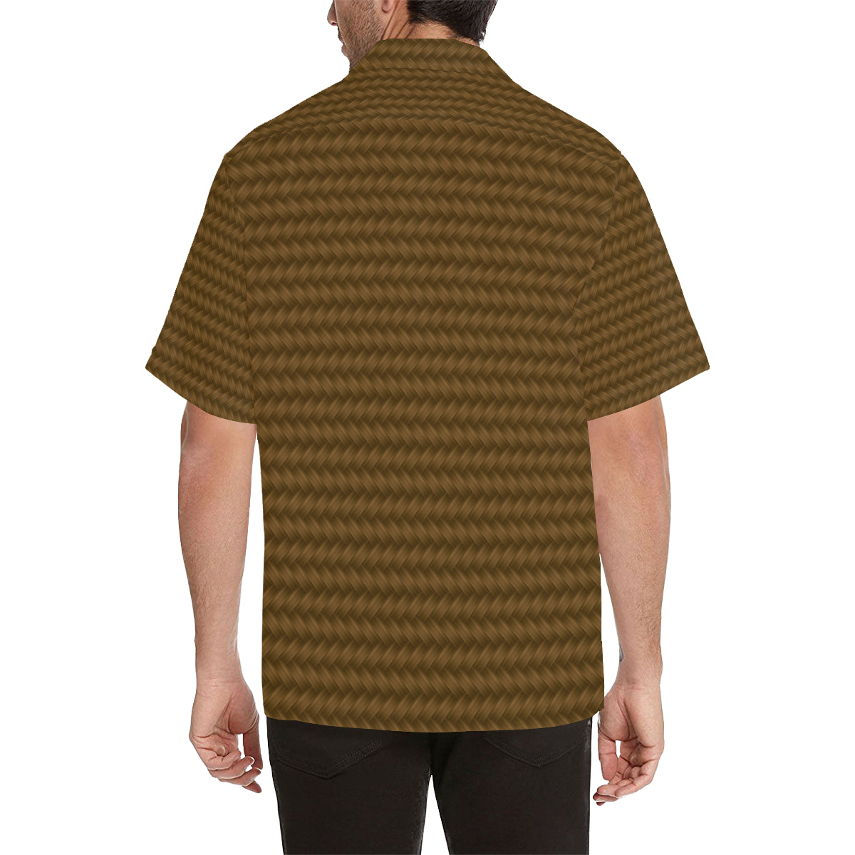 Cable Knit Pattern Print Design 02 Men's Hawaiian Shirt