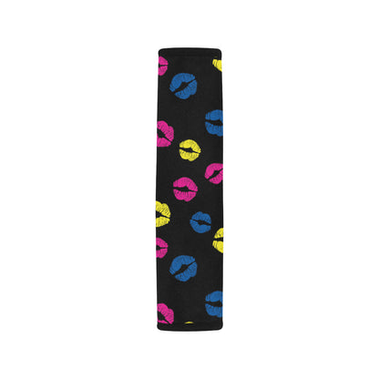 Lip Neon Color Pattern Print Design 01 Car Seat Belt Cover