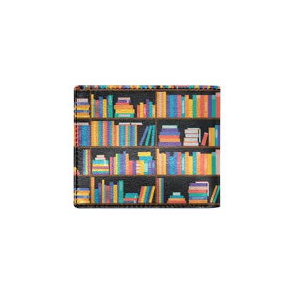 Book Pattern Print Design 05 Men's ID Card Wallet