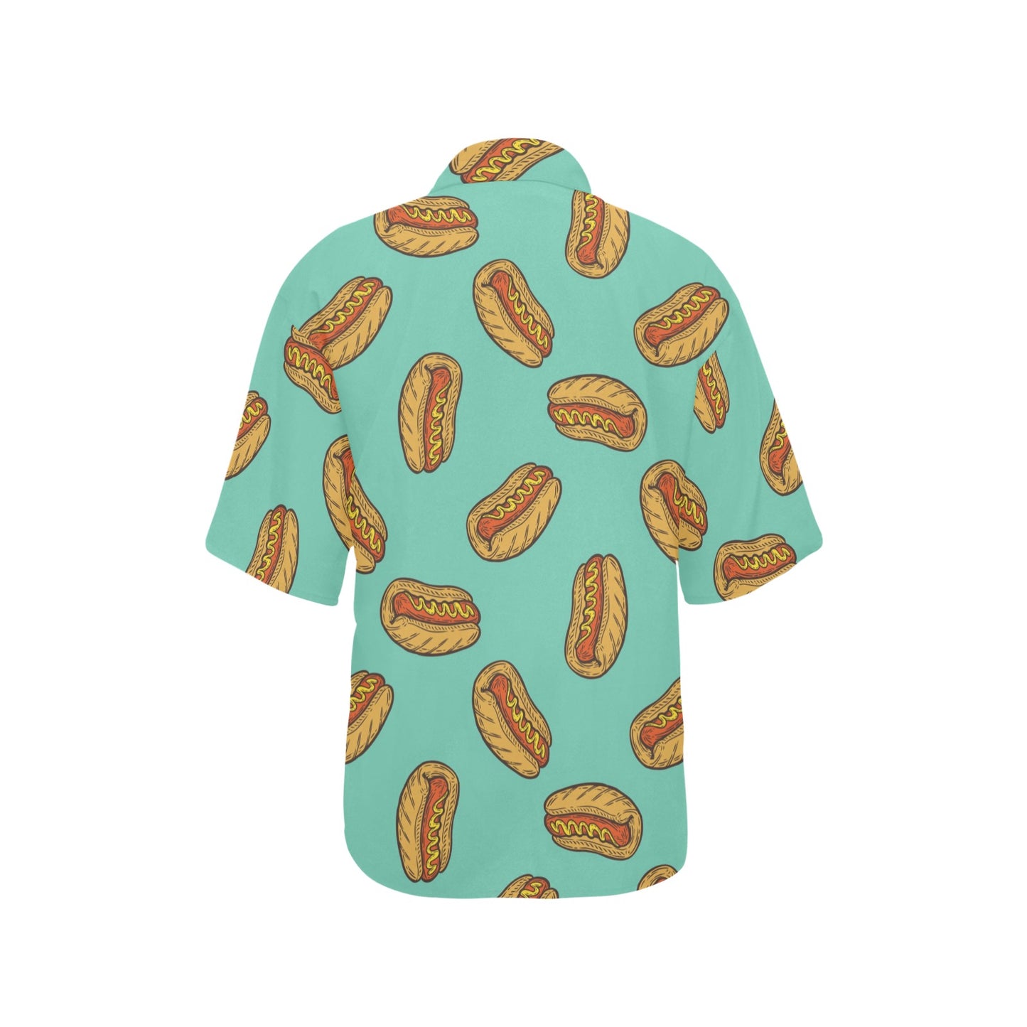 Hot Dog Pattern Print Design 04 Women's Hawaiian Shirt