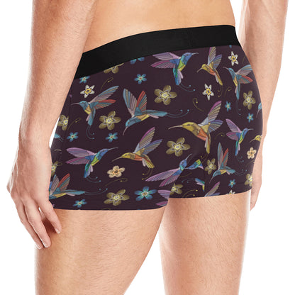 Hummingbird Pattern Print Design 04 Men's Boxer Briefs