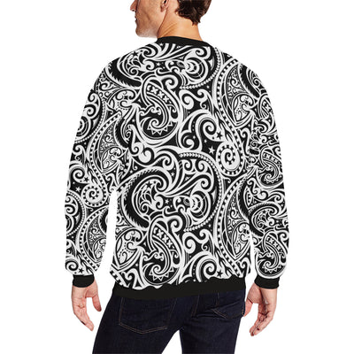 Polynesian Traditional Tribal Men Long Sleeve Sweatshirt