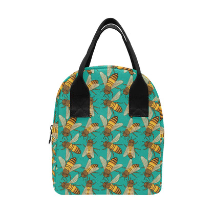 Bee Pattern Print Design BEE04 Insulated Lunch Bag