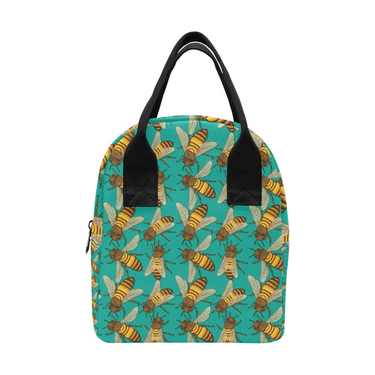 Bee Pattern Print Design BEE04 Insulated Lunch Bag
