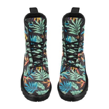 Tropical Palm Leaves Hawaiian Flower Women's Boots