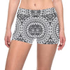 Polynesian Tribal Symbol Yoga Shorts