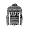 Llama Aztec Style Pattern Print Design 01 Men's Long Sleeve Shirt