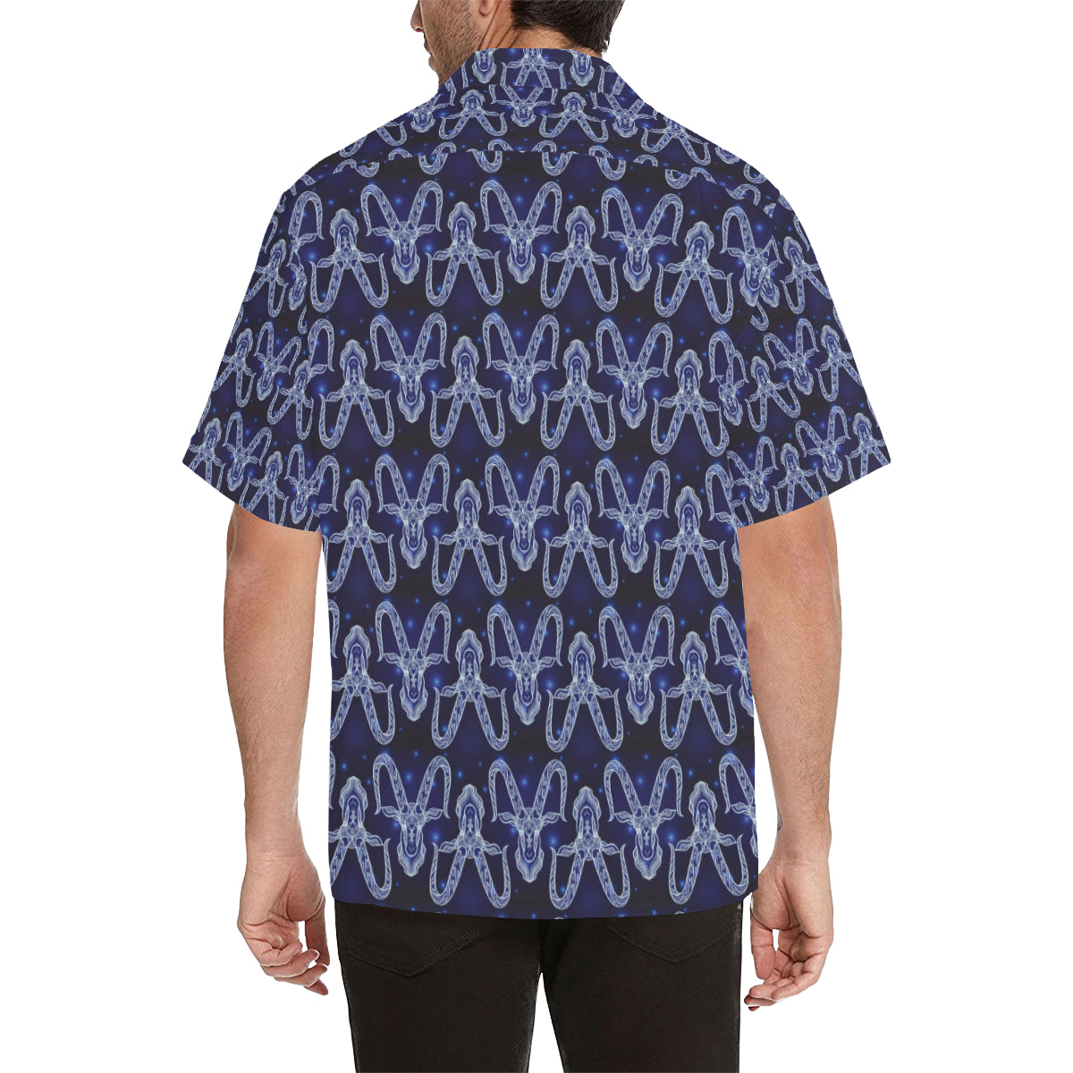 Capricorn Zodiac Pattern Print Design 03 Men's Hawaiian Shirt