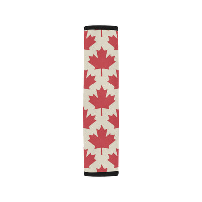 Maple Leaf Pattern Print Design 03 Car Seat Belt Cover