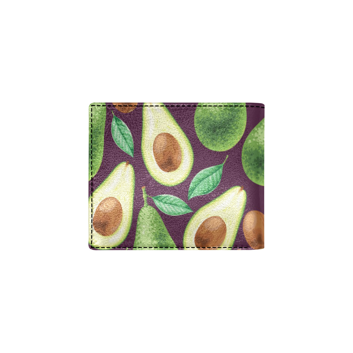 Avocado Pattern Print Design AC08 Men's ID Card Wallet