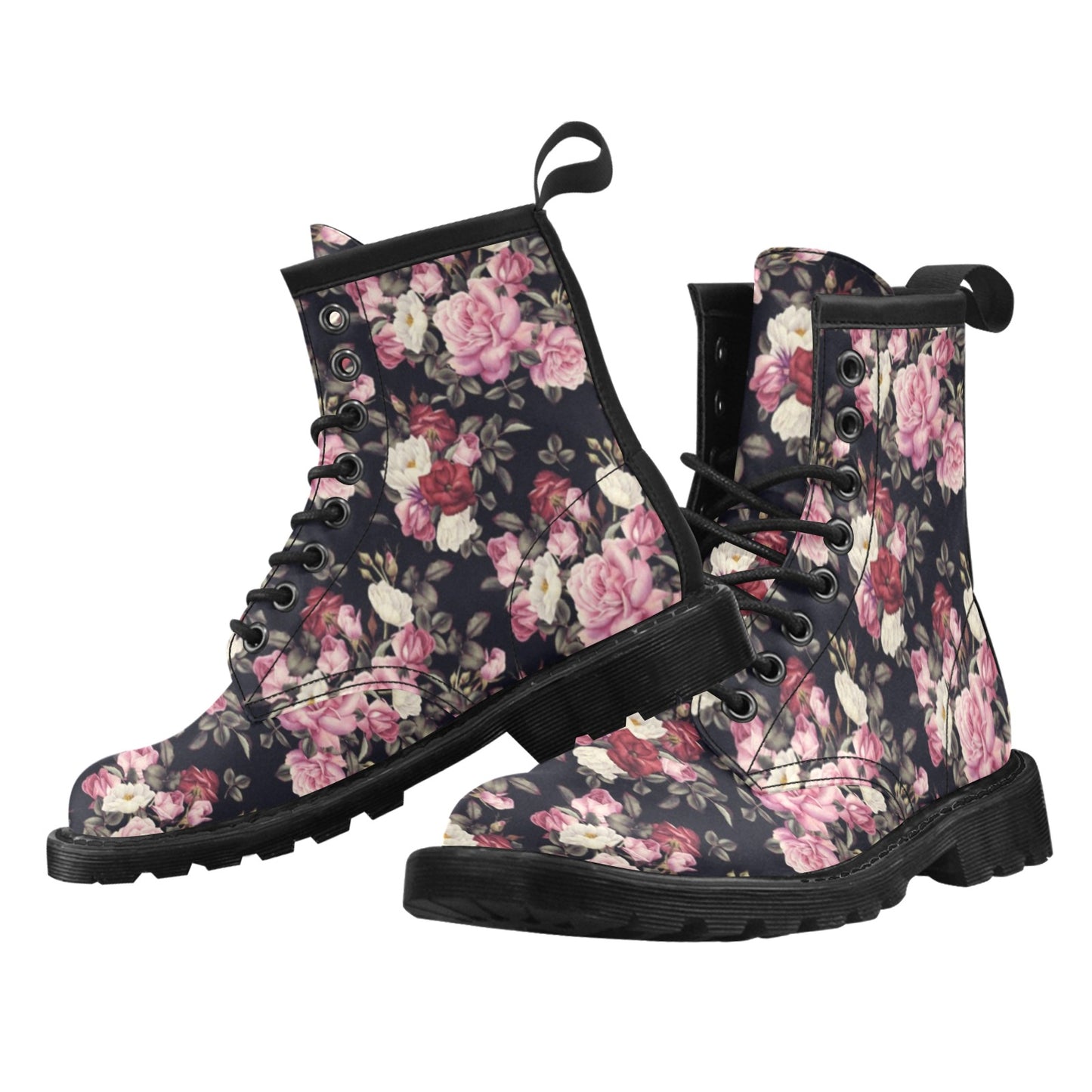 Rose Pattern Women's Boots