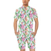 Hummingbird Tropical Pattern Print Design 05 Men's Romper