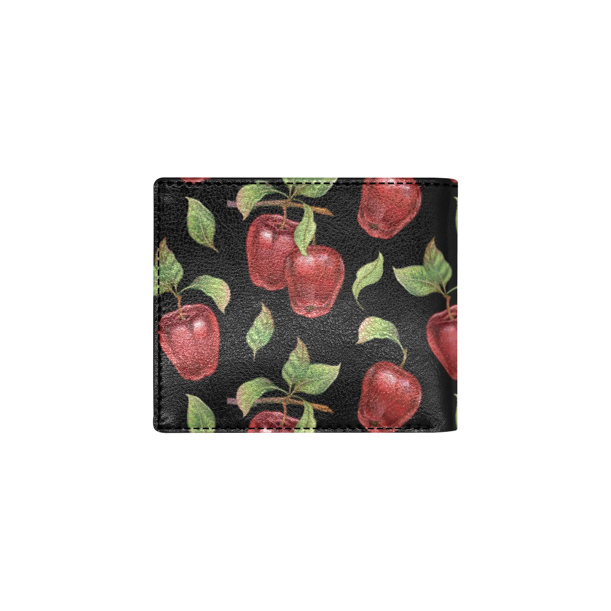 Apple Pattern Print Design AP011 Men's ID Card Wallet