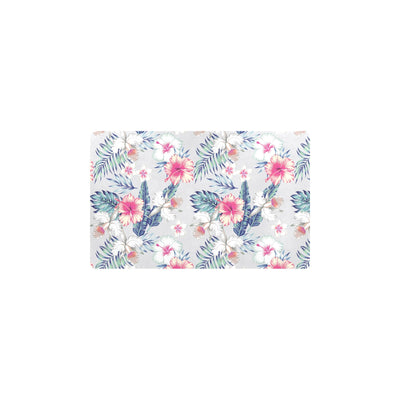 Hibiscus Print Kitchen Mat