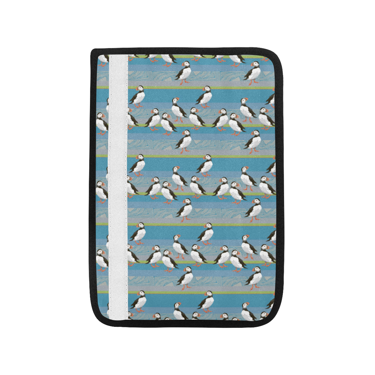 Puffin Pattern Print Design A01 Car Seat Belt Cover