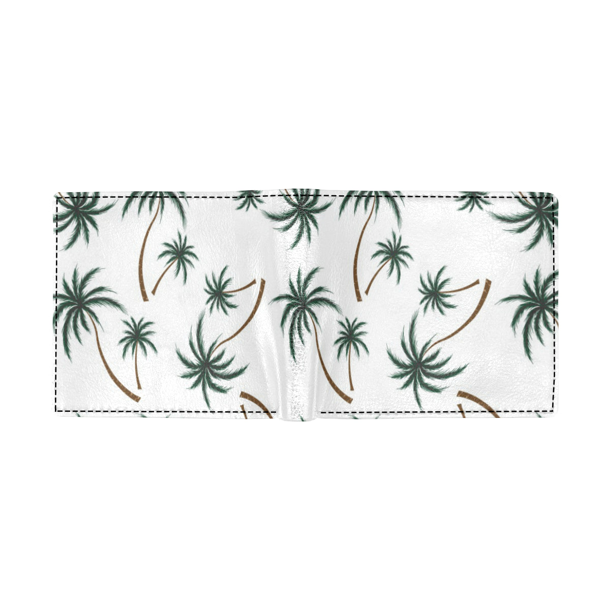 Palm Tree Pattern Print Design PT07 Men's ID Card Wallet