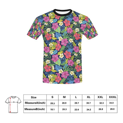 Hibiscus Print Design LKS3010 Men's All Over Print T-shirt