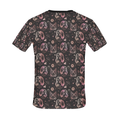 Third Eye Girl Cat Print Design LKS305 Men's All Over Print T-shirt