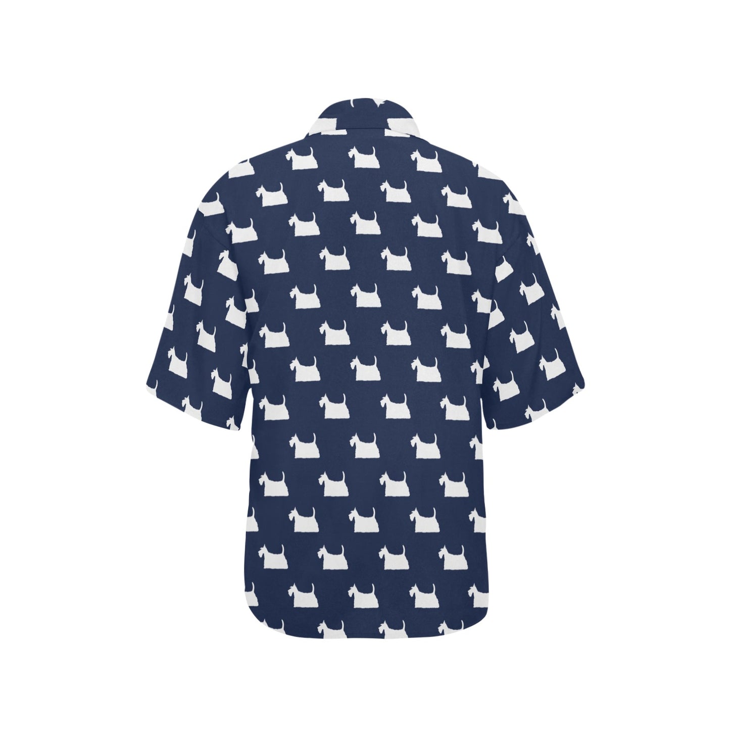 Scottish Terriers Print Design LKS303 Women's Hawaiian Shirt