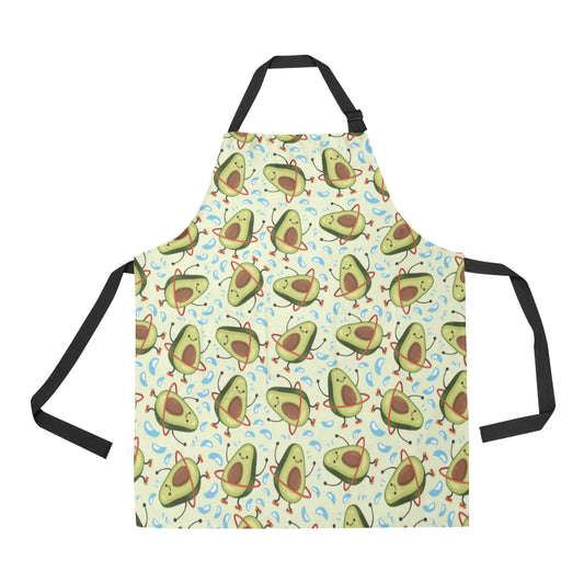 Avocado Pattern Print Design AC02 Apron with Pocket
