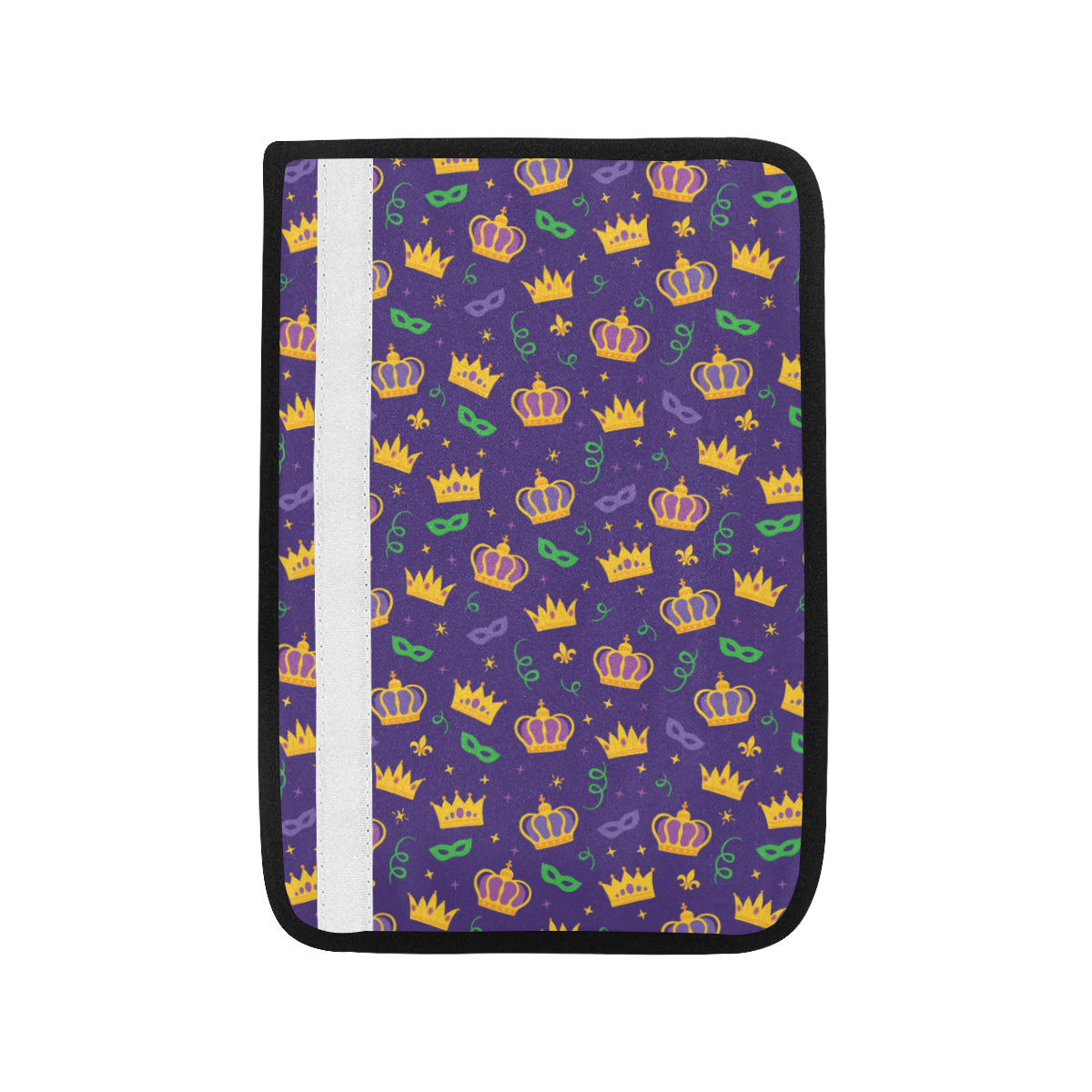 Mardi Gras Pattern Print Design 03 Car Seat Belt Cover
