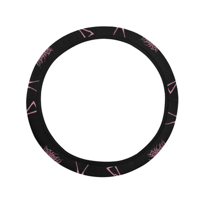 Flamingo Pink Print Pattern Steering Wheel Cover with Elastic Edge