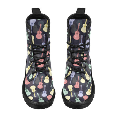 Acoustic Guitar Print Design LKS401 Women's Boots