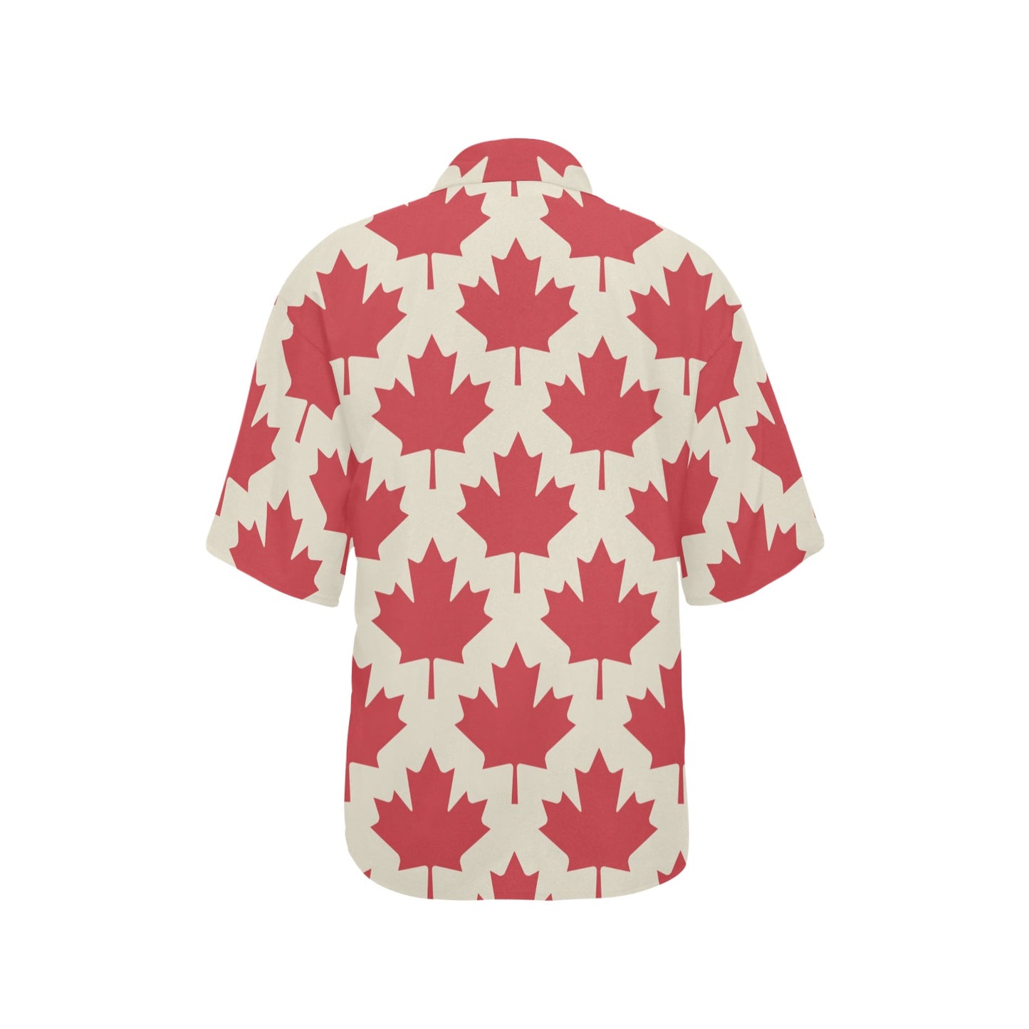 Maple Leaf Pattern Print Design 03 Women's Hawaiian Shirt