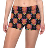 Marigold Pattern Print Design MR04 Yoga Shorts