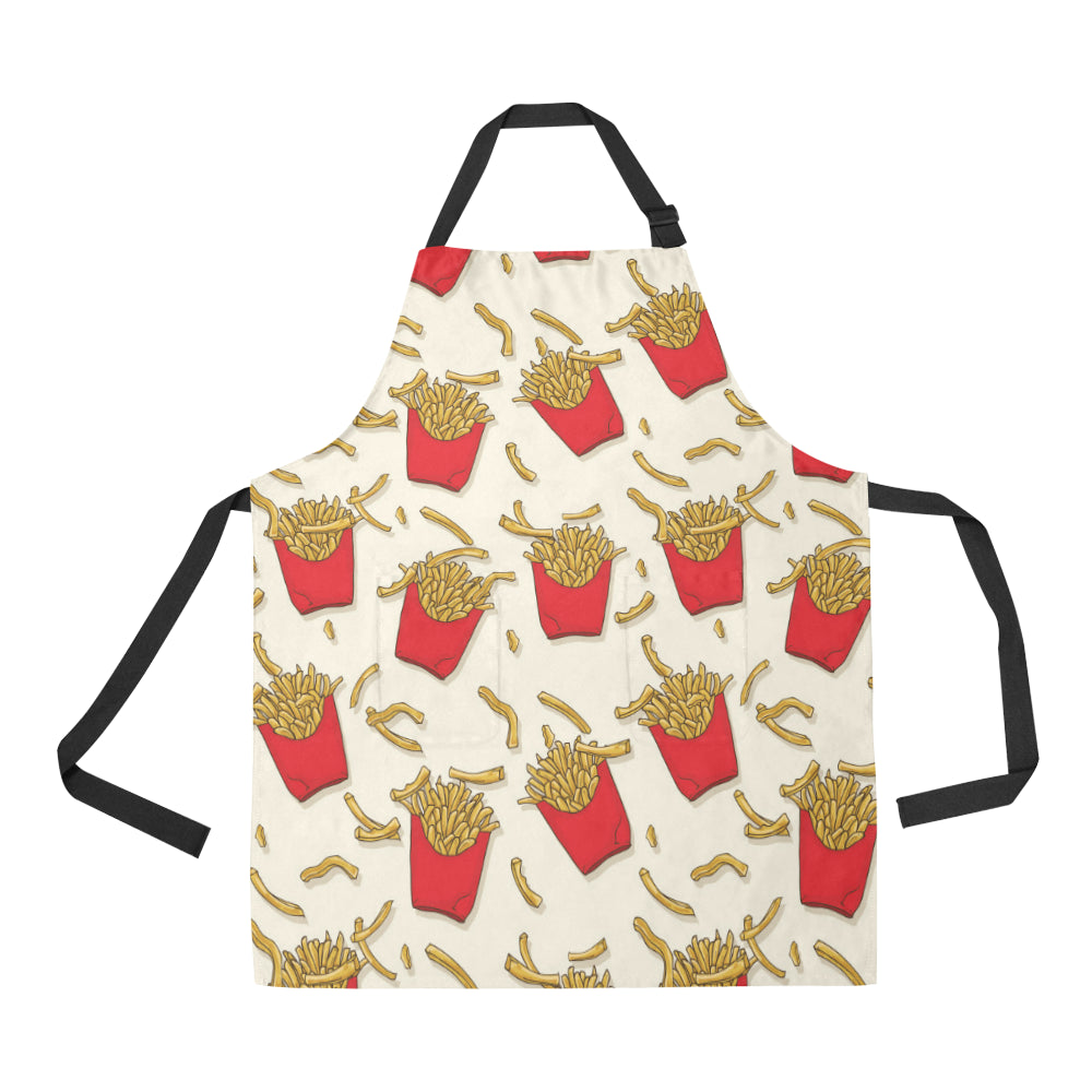 French Fried Pattern Print Design 01 Apron with Pocket