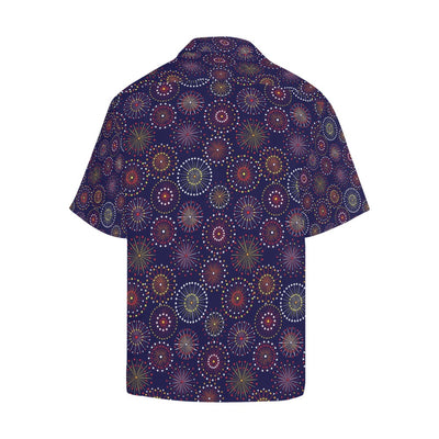 Firework Flower Style Print Design LKS302 Men's Hawaiian Shirt
