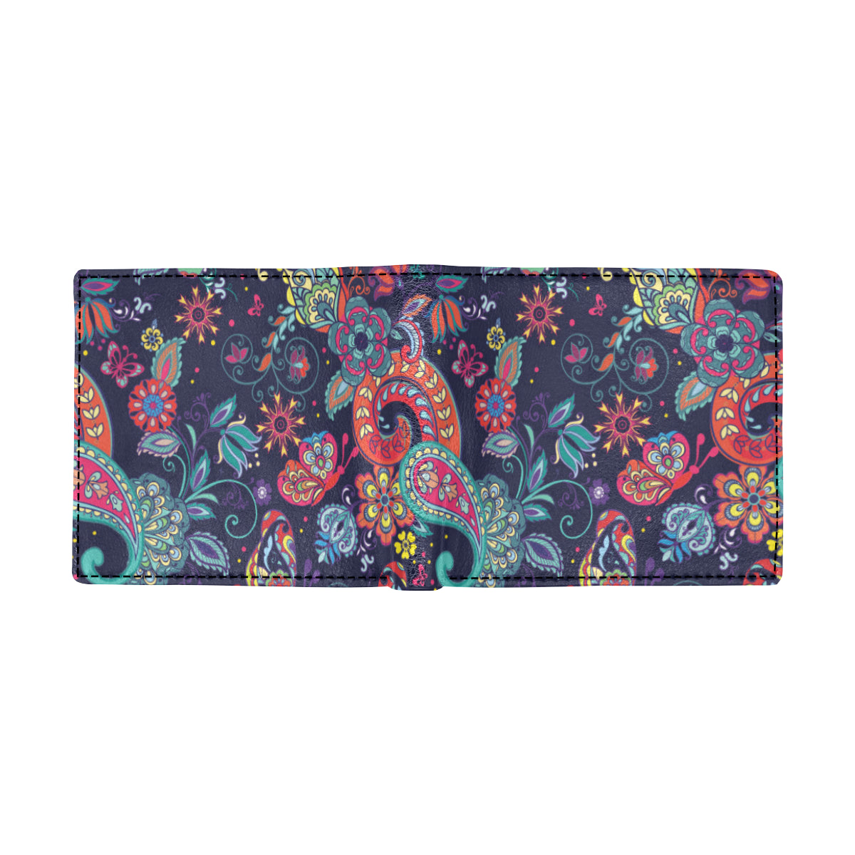Paisley Boho Pattern Print Design A06 Men's ID Card Wallet